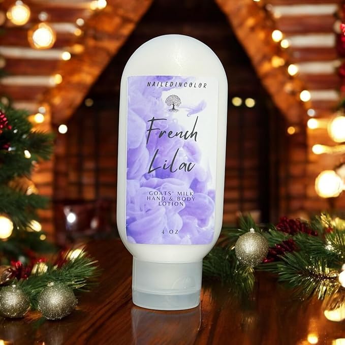 French Lilac Scented Hand n Body Lotion Women's Skin Healthy Moisturizer-Dry Skin Relief-Goats' Milk Lotion