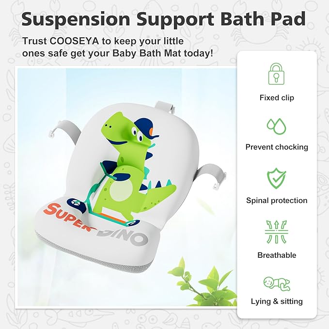 Collapsible Baby Bathtub for Newborns with Thermometer and Soft Floating Cushion Portable and Foldable Travel Baby Bath Tub for Infants to Toddler 0-36 Month(Dark Green)