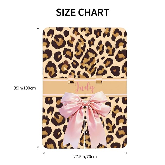 Personalized Baby Car Seat Canopy with Name, Leopard Infant Car Seat Cover, Nursing & Breastfeeding Stroller Cover, Newborn Shower Gift for Baby Girls