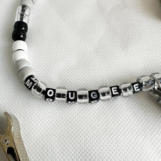 Mougee Flow Star Clip - Carry Your Flow Star Around in Style - Adjustable Length, Heavy Duty Clips, LED Light (Zebra Candy)