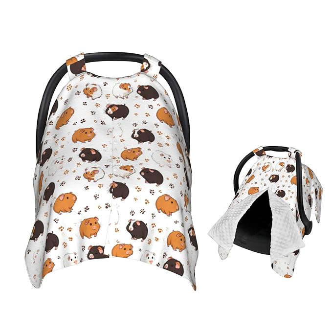 Many Guinea Pigs Baby Car Seat Canopy and Nursing Cover for Breastfeeding Multi-Use Cover Lightweight Infant Stretchy Carrier Carseat Winter Cover for Newborn Girls Boys