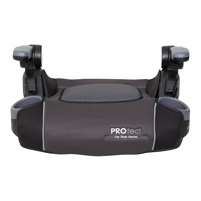 Baby Trend Protect 2-in-1 Booster Seat, Grey Tech – Lightweight Belt-Positioning Design, Cushioned Comfort, Everyday Big-Kid Support