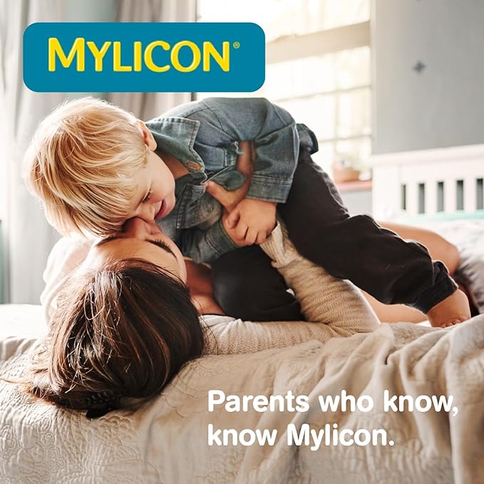 MYLICON Children's All-in-One Tummy Relief Liquid for Indigestion for Kids, Bubble Gum Flavor, 8oz