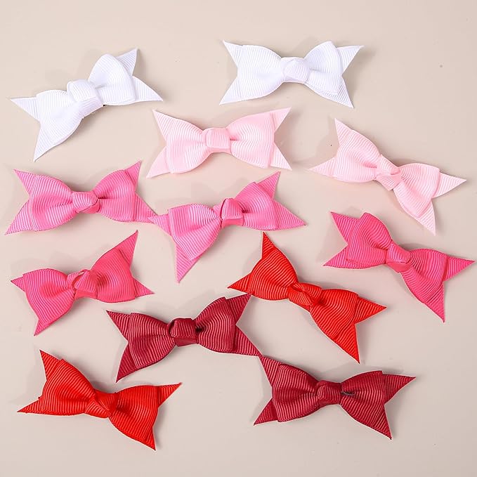 XIMA Mini Hair Bows Clip for Baby Girls,2.7inch 30colors Grosgrain Ribbon Kont Bows Toddler Hair Accessories with Alligator Clips for Toddlers Baby Girls Kids Teens in Pairs Pack of 60