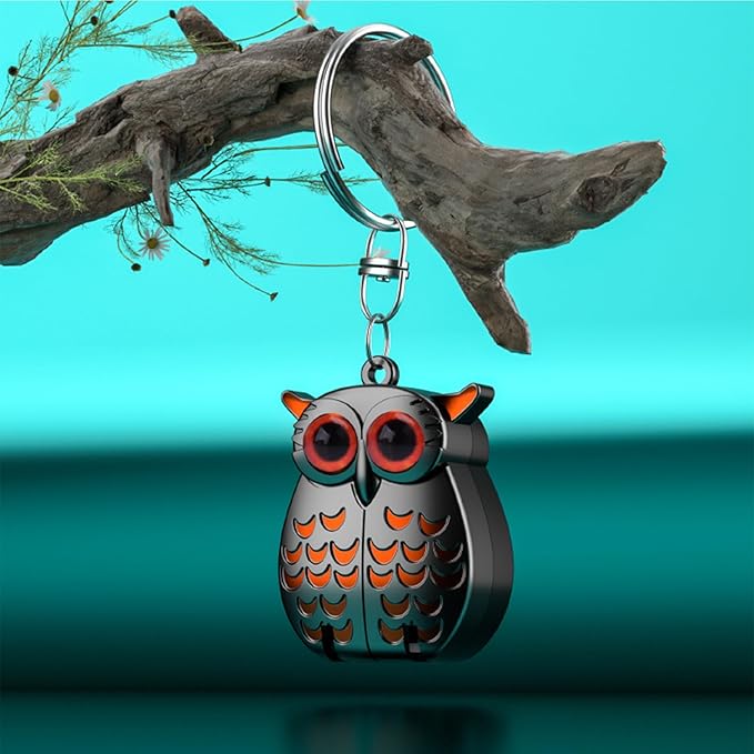 Portable Owl Keychains Nail Clippers, 2025 New 2-in-1 Foldable Owl Nail Clippe with File, German Professional Stainless Steel Small