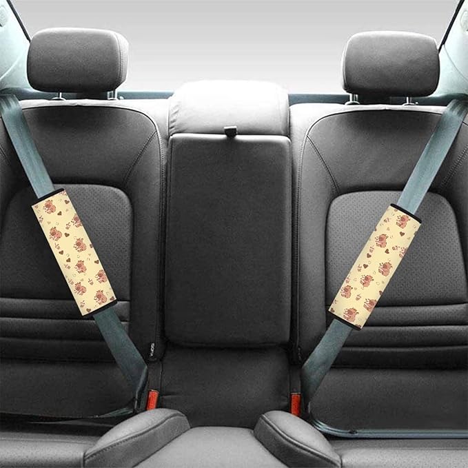 Car Seat Shoulder Strap Pads Seat Belt Pad Car Belt Cover Water Dolphin Auto Seat Belt Cover Water Dolphin Seatbelt Shoulder Pad Seat Belt Cover Pad for Kids Shoulder Pads for Straps