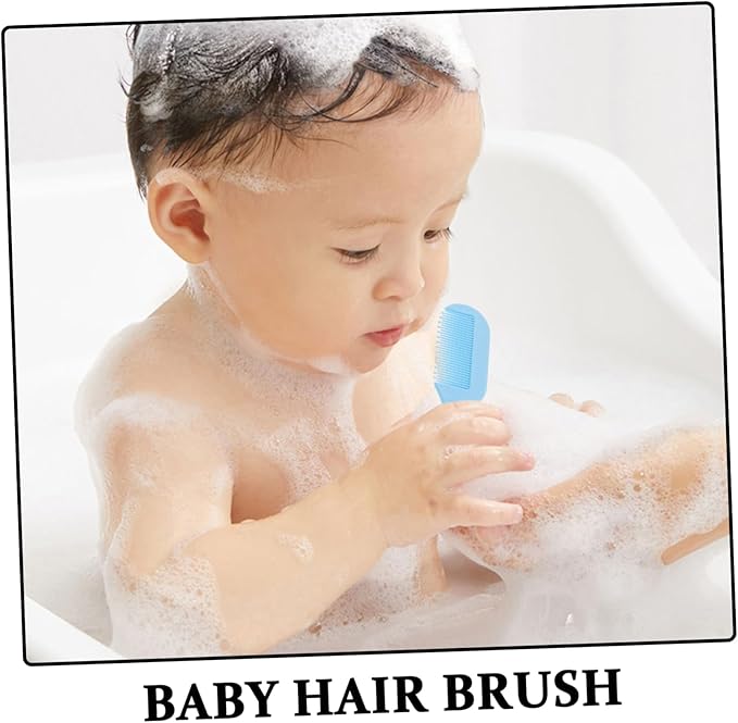 VICASKY 5sets Bath Brush and Comb Newborns Toddlers Soft Bristle Hairbrush and Cradle Cap Treatment Gentle Scalp Massage Tool