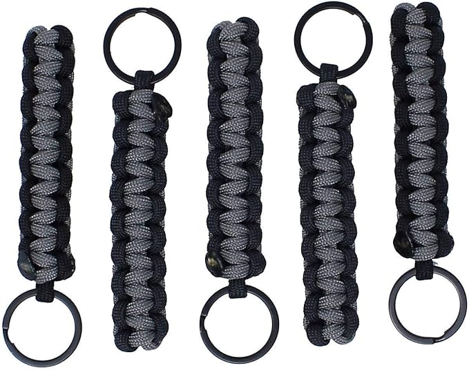 BubbasGarageTv - Large Heavy Duty Paracord Zipper Pulls (Charcoal Grey)