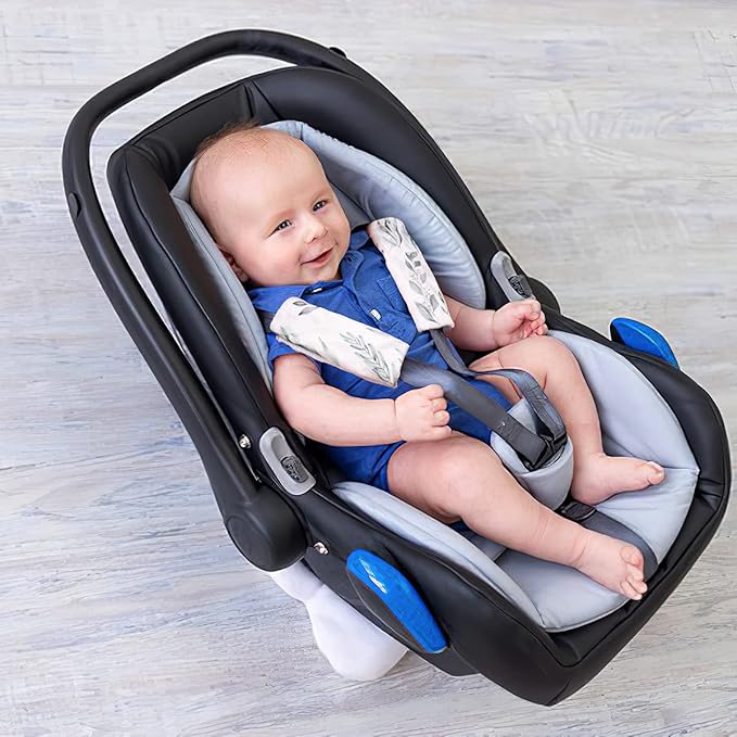 DILIMI Baby Car Seat Head and Body Support and Baby Car Seat Strap Covers