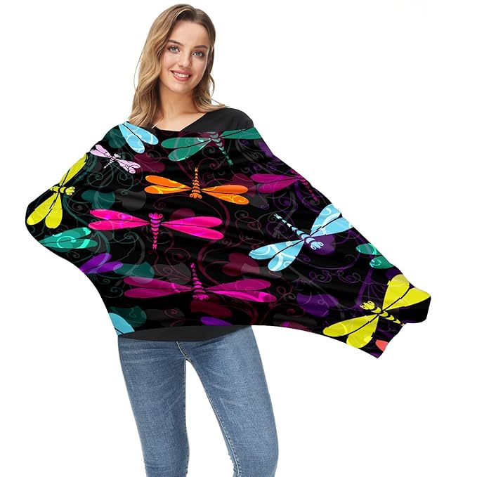 Baby Car Seat Stroller Covers Dragonflies Blue Yellow Rosy Nursing Cover Breastfeeding Scarf Soft Breathable Stretchy Coverage Carseat Canopy Cover for Boys and Girls Soft Breathable Multi Use