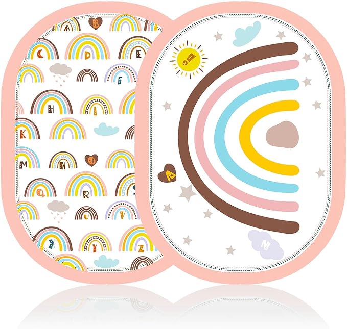 Baby Play Gym Mat, Activity Gym & Plat Mat for Child Baby Girls, 7 in 1 Tummy Time Stage-Based Mat for Infant Sensory & Motor Skills Development