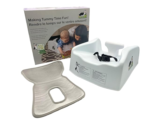 Tumzee Tummy Time Incline Tool | Includes Comfort Pad | Frees Arms for Play | Develops Infant Neck | Shoulder & Back Muscles | BPA & Phthalate-Free