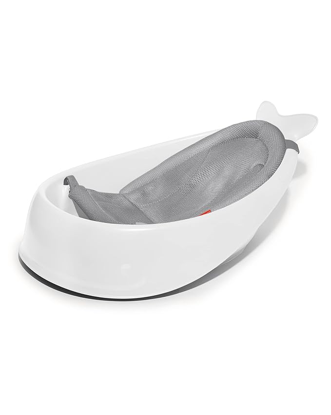 Skip Hop 3-Stage Smart Sling Baby Bath Tub and Waterfall Rinser Bundle