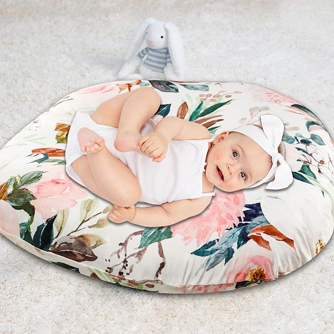 Newborn Lounger Cover Removable Cover Ultra Soft Comfortable Lounger Slipcover Removable Cover for Infant Lounger Pillow, (Lounger not Included)