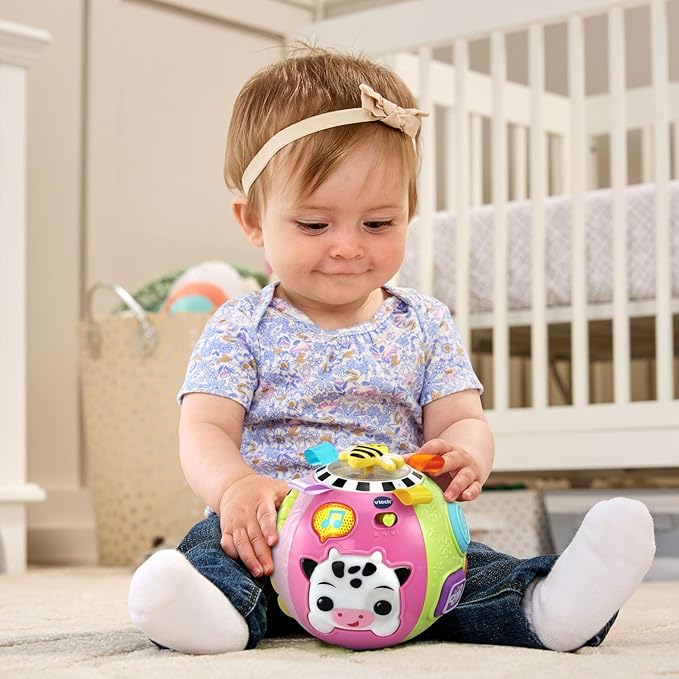 VTech Baby On-the-Moove Activity Ball with Textures, Pink