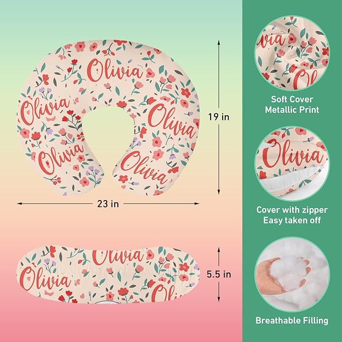 Custom Name Car Seat Canopy - Baby Car Seat Covers, Infant Stroller Cover, Red Pattern Carseat Canopy Christmas Birthday Gifts for Girls and Boys