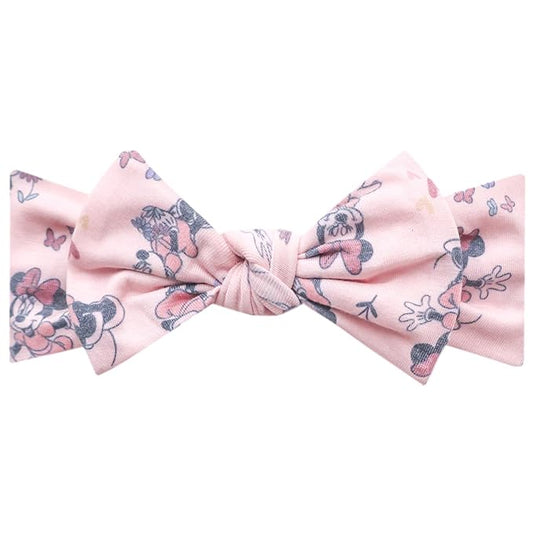 Copper Pearl Baby Stretchy Soft Knit Headband Bow Minnie Mouse