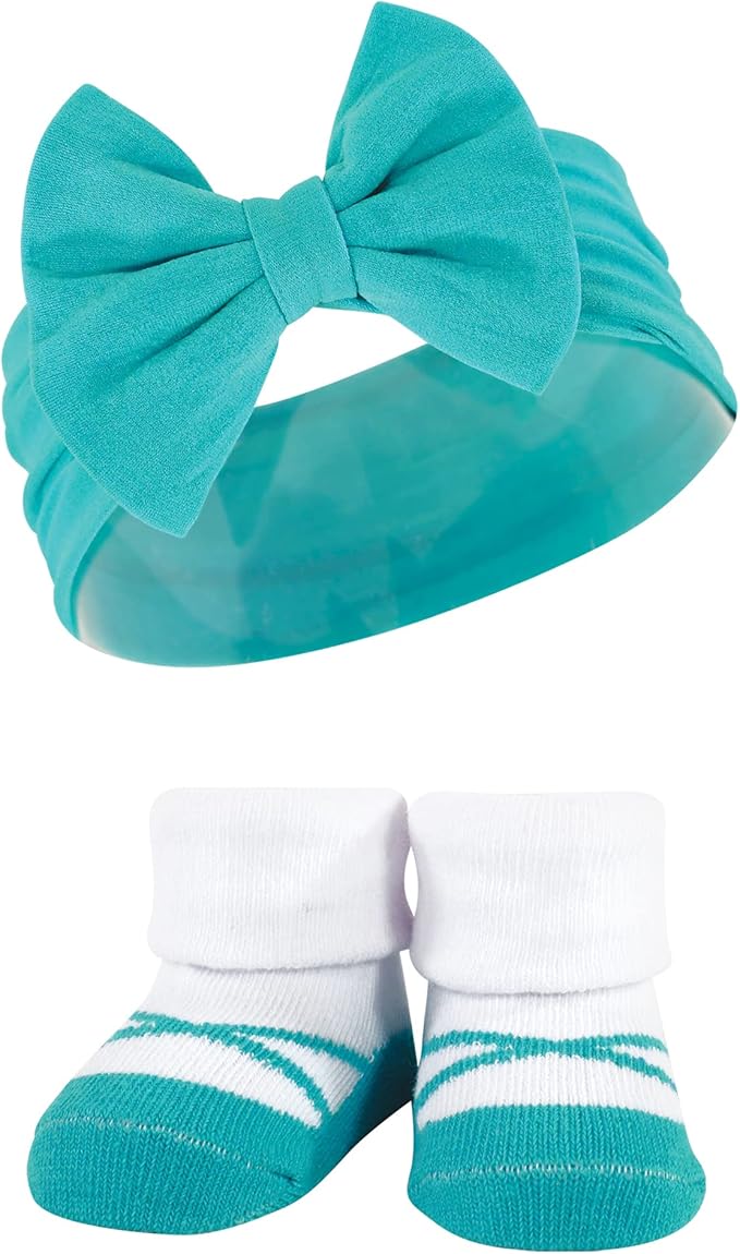 Hudson Baby Girl's Headband and Socks Giftset