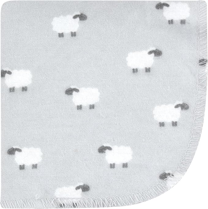 Hudson Baby Unisex Baby Flannel Cotton Washcloths, Cute Farm 10 Pack, One Size