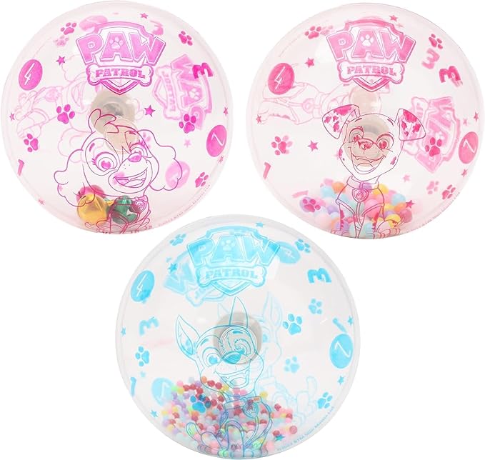 Toyland® Pack of 3 - Paw Patrol 8cm Light Up & Shake Balls – Paw Patrol Baby Toys - Toddler Sensory Toys - Suitable from 18 Months +