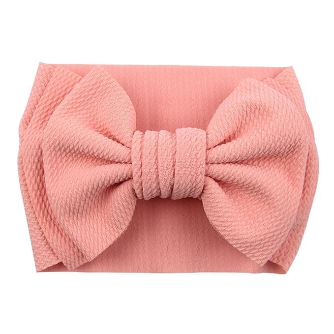 Bows for Baby Girls Headband, Newborn Bows Headbands Baby Hair Bows Hairbands Hair Accessories.(FD104-Mint Peach)