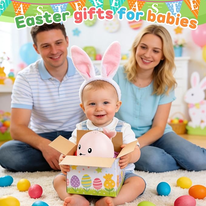 ANGGIKO Baby Girl Bath Toys, Easter Basket Stuffers for Babies 1 Year Old Girl Gift, Toddler Bath Toys for Kids Ages 1-3, Light Up Whale Bath Toy Sprinkler Baby Toy 6-12-18 Months Bathtub Fountain Toy