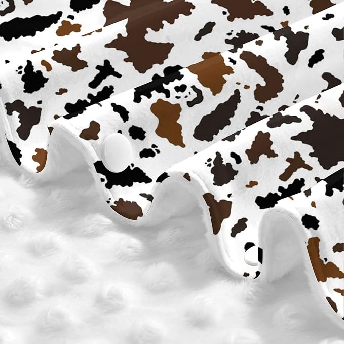 Black Brown Cow Print Baby Car Seat Canopy Cover 39x27.5 Inches Multi Use Nursing Cover for Newborn Car Seat Canopy Mom Nursing Breastfeeding Covers Newborn Shower Gifts