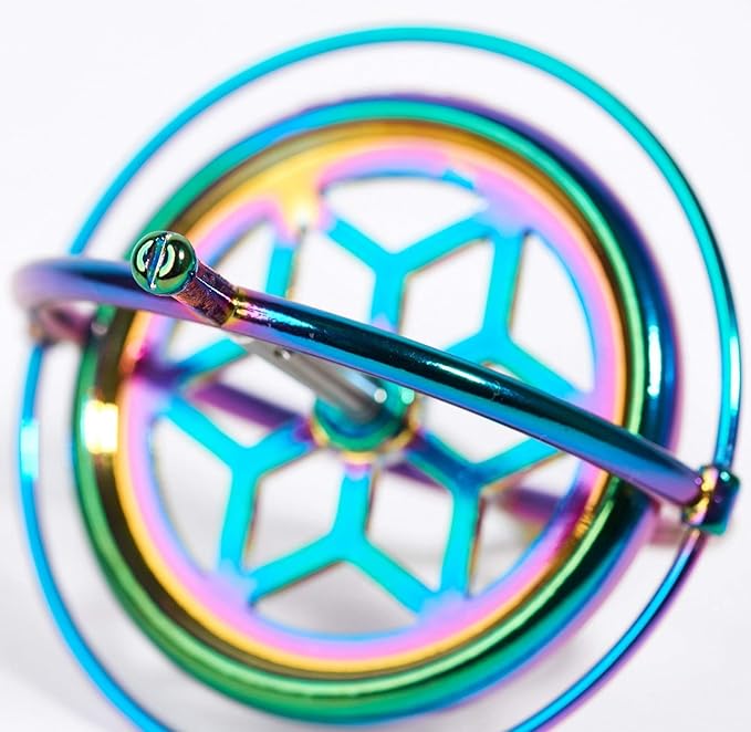 Joytech Precision Gyroscope Kill Time Metal Anti-Gravity Spinner Balance Toy Colorful JA05
