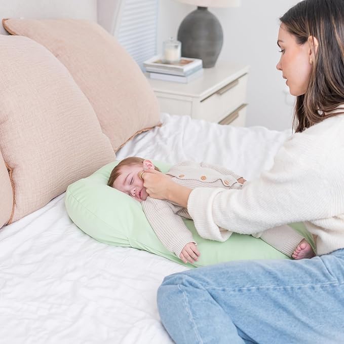 100% Waterproof Baby Lounger Cover - 2-Ply Organic Cotton Slipcovers Keep Your Lounger Clean & Your Baby Comfy - Machine Washable - (Lounger Not Included) - 3-Pack Includes Gray, Off-White & Sage