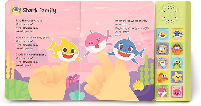 Pinkfong Baby Shark ABC Alphabet Bus & Sing-Alongs 10-Button Sound Book Bundle | Baby Shark Toys & Books | Interactive Learning Toys for Toddlers 1–3 | Educational Gifts for Boys & Girls