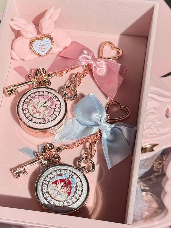 Flower Knows Bunny Garden Lip Balm Bag Charm,Hydrating & Softening Lip Care with Nourishing Oils & Long-Lasting Moisture,Non-Sticky Shine,Vegan Skincare,Lip Keychain Cap,Cute for Gift(02 Creamy White)