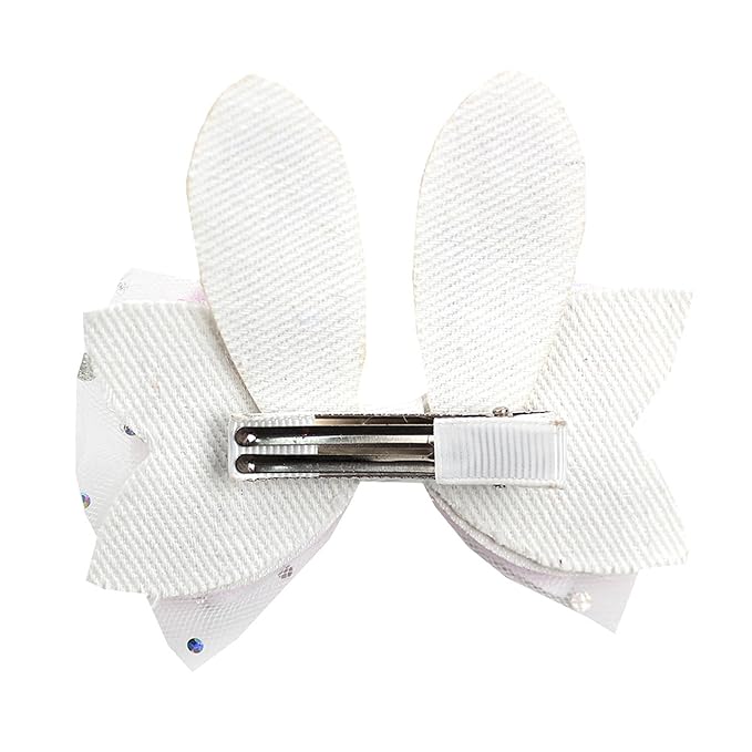Easter Rabbit Ear Hair Clips Flower Hair Hoop Girl Baby Cute Flower Crown Hair Accessory.(F80-O)
