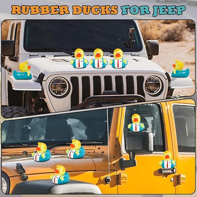Baby Bath Toy Rubber Ducks, Squeak Ducking Funny Duckies Toy for Children Kids Baby Showers Bath Time Birthday Gifts Party Favors