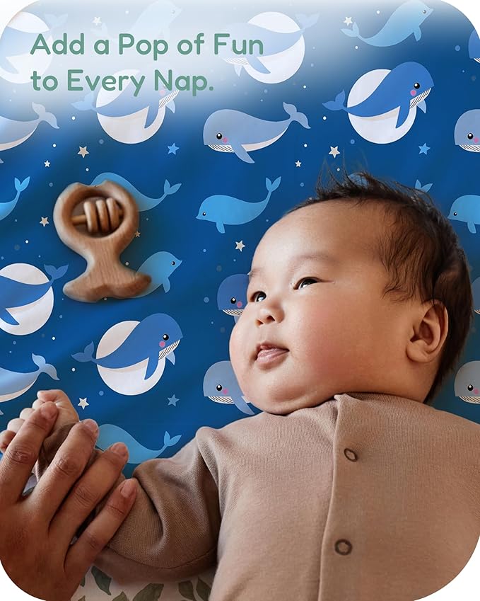 Pack and Play Sheets Fitted 2 Pack, 38x26 Graco Pack n Play Sheets for Playard & Travel Crib Mattress, Ultra Soft Jersey Knit, Breathable Stretchy Deep Pocket, Compatible with Mini Cribs