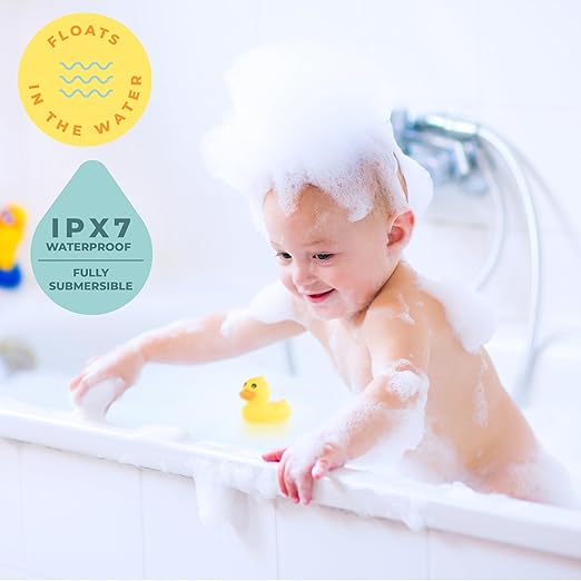 Todays Kids Duck Baby Bath Thermometer & Clock - Fahrenheit & Celsius Baby Essentials - Room & Water Thermometer - Soft Material