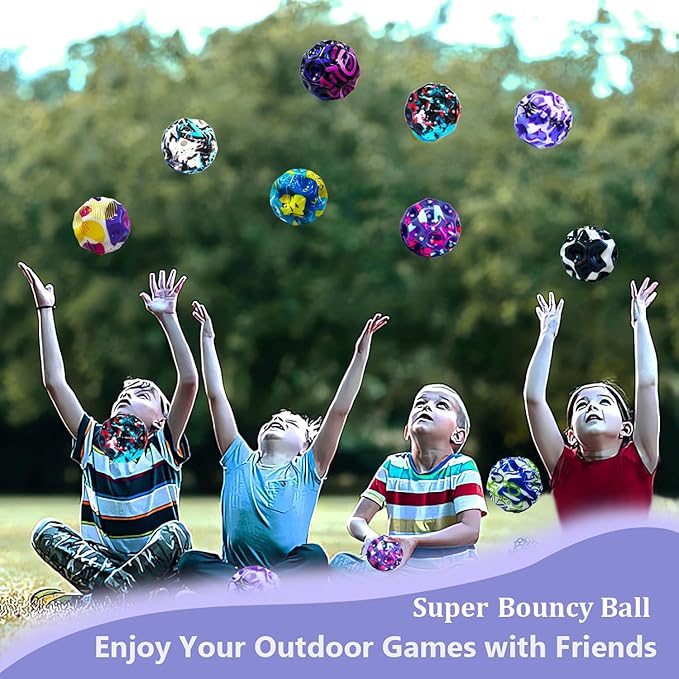 Tendry Extreme High Bouncing Ball Moon Shape for Kids of All Ages, Improve Hand-Eye Coordination, Easy to Grip and Catch by Athletes as a Sport Training Balls
