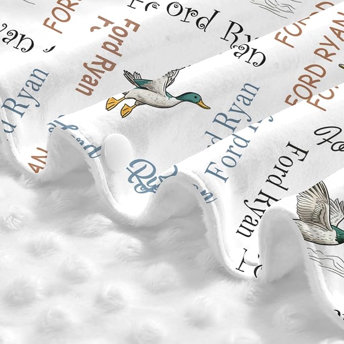 Personalized Baby Car Seat Canopy with Name Custom Minky Mallard Duck Car Seat Covers Nursing Cover for Breastfeeding Multi-Use Cover Infant Carrier Carseat Winter Cover for Newborn Girls Boys