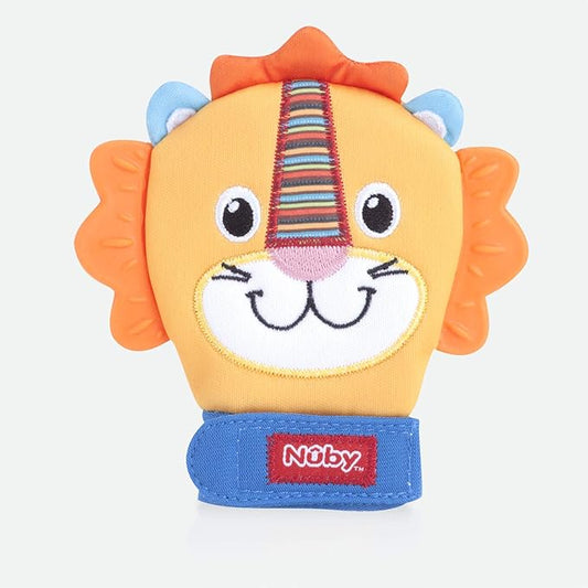 Nuby Happy Handimals Teething Mitten- Lion