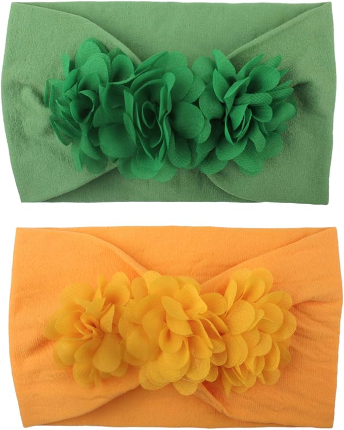 WZT Stretchy Knot Nylon Baby Headbands For Newborn Baby Girls Infant Toddlers Kids Bows Child Hair Accessories