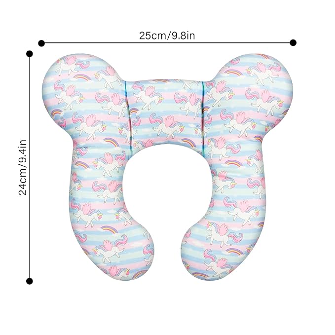 Baby Neck Pillow - Upgraded Baby Support Travel Head Pillow, Portable Headrest for Toddlers & Children for Car Rides, Planes, Road Trips (A5)