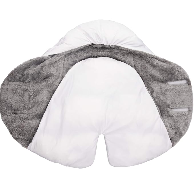 7 A.M. 7AM Enfant Nido Baby Wrap - Multifunctional Car Seat Cover for Baby Boy & Girl, Winter Stroller & Car Seat Swaddle Blankets for Babies, Micro-Fleece & Plush Lined (Small)