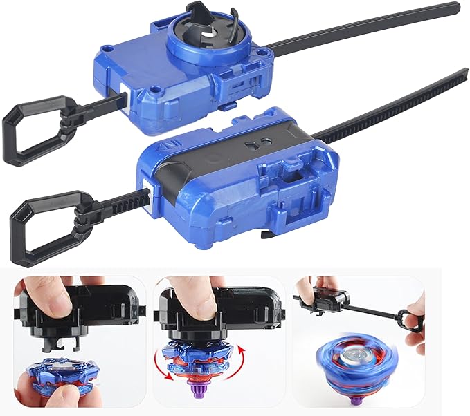 ASVEXKW Battling Set, Spinninning Top Burst Boy Combat Battling Game Set, Spinning & Launchers, Greats Birthday Gift for Boys, 8 & 10 Spinning Tops (08)