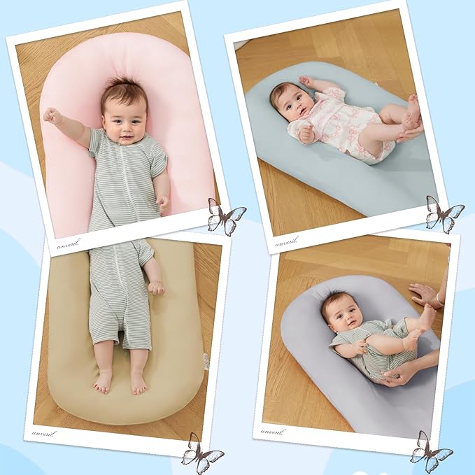 Lucakuins Baby Lounger Cover for Infants Loungers 0-24 Months, 100% Cotton Soft and Breathable Lounger Slipcover（Only Lounger Cover, Without The Lounger） (003, OneSize)