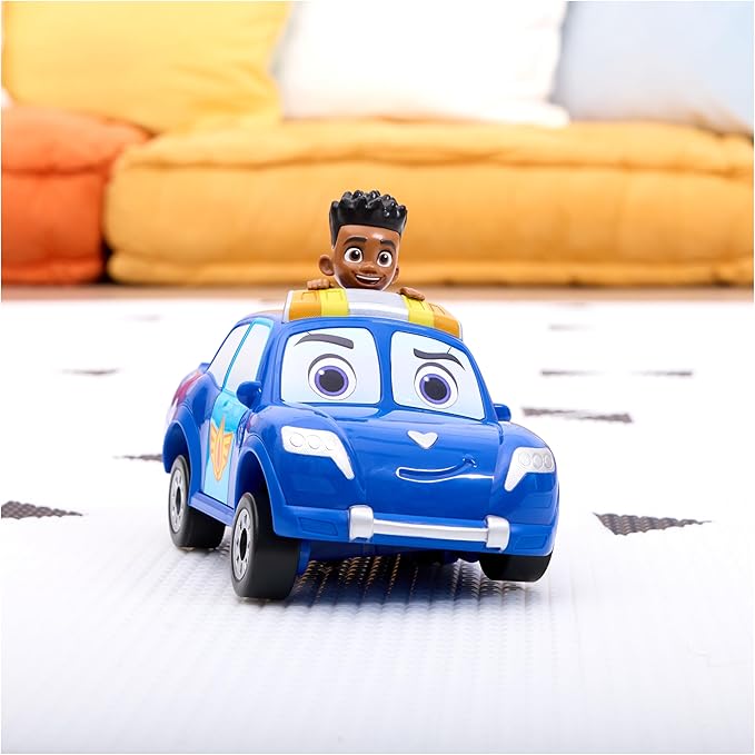 Disney Junior Firebuds, Jayden and Piston Toy Car with Pull-Back Feature and Doughnut Drift Action, Kids’ Toys for Boys and Girls Aged 3 and Up