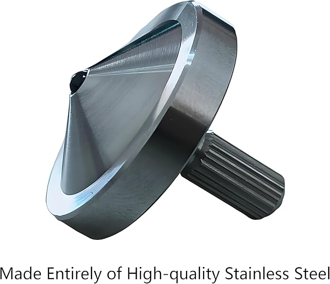 Stainless Steel Spinning Gyro, 5-11 Minutes, Dual Ball Bearings,Long-Lasting Spin for Adults to Relieve Stress, CNC Machined, Great Time Killer,Stress-Relief Toy. (Single Head Rotation)