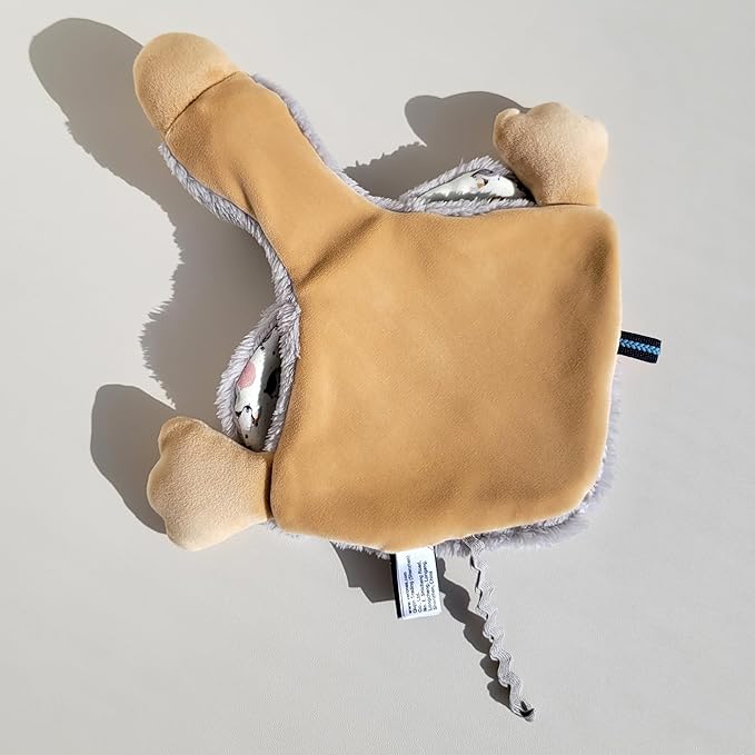 Helga The Goose, Pacifier Holder, Security Blanket Lovey, Infant Stuffed Toy, 9.8 Inches (Pack of 1) (Sky Grey)