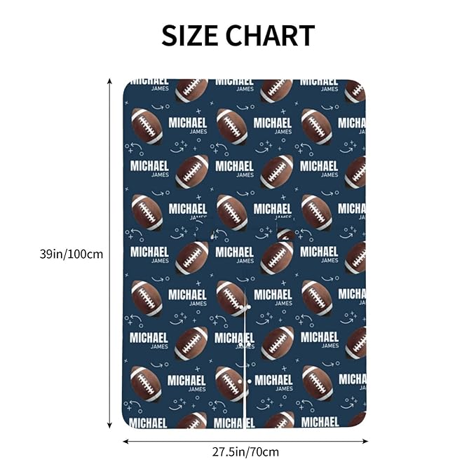 Personalized Baby Car Seat Canopy for Babies, Custom Name Football Baby Car Seat Covers for Boys, Opening Minky Nursing Breastfeeding Cover for Infant, Carseat Canopies for Newborn