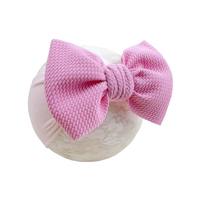 Baby Nylon Headbands Valentine's Day Baby Bows Stretchy Red Headbands for Newborns Infant Cute Hair Accessories (Y13, FZ)