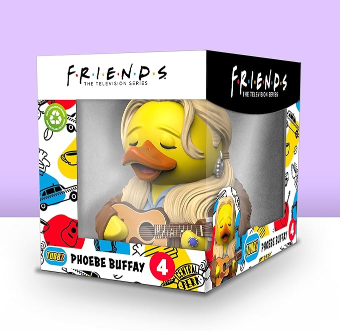 TUBBZ Boxed Edition Phoebe Buffay Collectible Vinyl Rubber Duck Figure - Official Friends Merchandise - Movies & TV