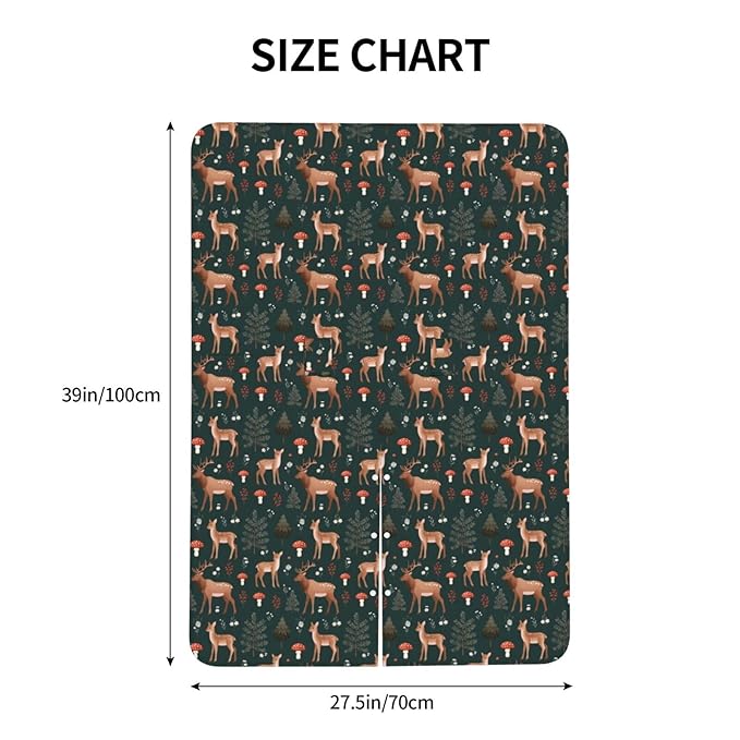 Deers Forest Mushroom Baby Car Seat Canopy Nursing Cover for Newborn Car Seat Breastfeeding Covers Blanket Newborn Shower Gift